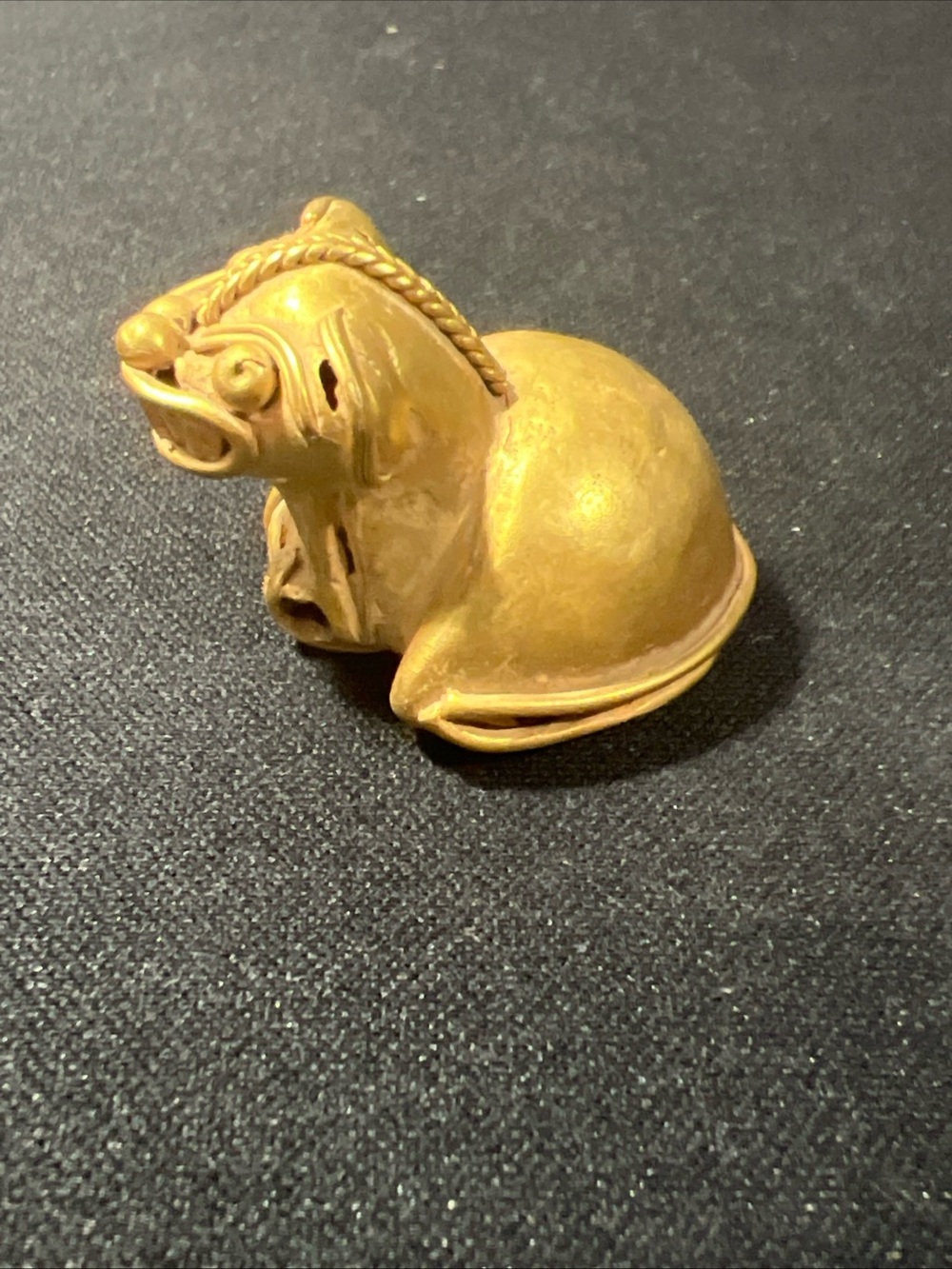 TUMBAGA Gold & Copper Alloy Zoomorphic Figurine/Pendant Columbian Art